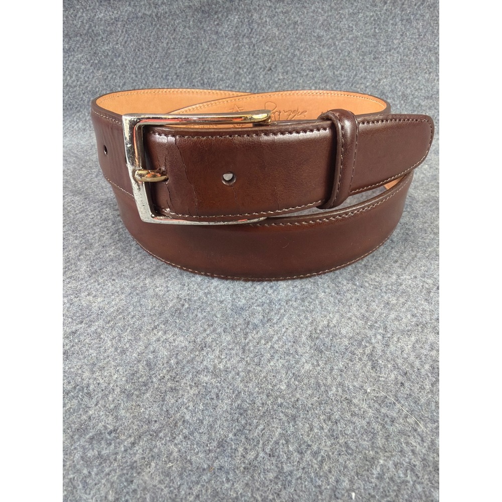 Martin Dingman Belt Men 36 Brown Milled Leather Dress‎ Made in USA 10051